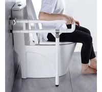 Maniglione per Wc Bianco, Maniglione Bagno Disabili Acciaio Inossidabile Maniglia di Sicurezza per Doccia 80cm Maniglie Antiscivolo Corrimano Barra Ribaltabile 80cm/31.4in