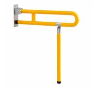 Maniglione per WC, Giallo, Giallo, size to 6 | Antiscivolo, Barra D'appoggio Pieghevole, Resistente Ruggine, Maniglione per Disabili con Cerniera, Toilette, Anziani
