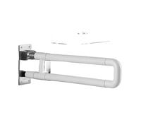 Maniglione per WC, Maniglia di sicurezza for WC pieghevole multicolore for anziani ABS in acciaio inossidabile(White)