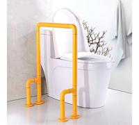Maniglione per WC, maniglie della toilette del bagno del telaio della toilette, barra di sostegno del sedile del bagno antisdrucciolevole, funzione di visione notturna per anziani incinti, anziani dis