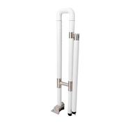 Maniglione per WC, Maniglione da bagno ribaltabile multicolore 60-75 cm(White,715MM-60CM)