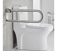 Maniglione pieghevole di sicurezza per WC, supporto per bracciolo in acciaio inox per una maggiore stabilità e sicurezza del bagno