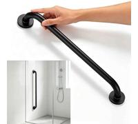 Maniglione premium acciaio inox 304, supporto murale nero | Maniglia for porta della scala della doccia del bagno, 12-47 pollici, aiuto di sicurezza for anziani disabili(120CM)