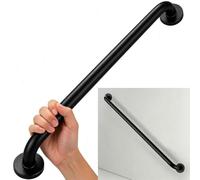 Maniglione resistente 500lbs inox 304 a parete | Barra di supporto di sicurezza nera for scale doccia porta e garage ausilio alla mobilità for anziani disabili(90CM)