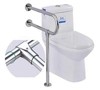 Maniglione Toilette da 30 pollici con gambe, maniglioni di sicurezza in acciaio inossidabile a forma di U migliorati, barra portasciugamani a parete, maniglia for anziani