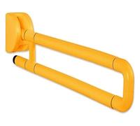 Maniglione Tubo esterno in nylon pieghevole a forma di U con impugnatura antiscivolo, bracciolo portatile ribaltabile di sicurezza in acciaio inossidabile, ausili for WC di sicurezza senza barriere