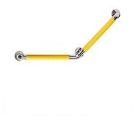 Maniglione Vasche da bagno e docce di sicurezza angolate a 135° in acciaio inossidabile cromato lucido, supporto di sicurezza, corrimano, tubo esterno in nylon antiscivolo, impugnatura for montaggio a