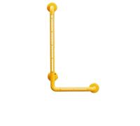 Maniglioni Accessori for il bagno Corrimano for WC a 90 gradi Maniglie senza barriere in acciaio inossidabile Per Anziani Bambini(Yellow 38 * 68cm)