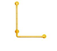 Maniglioni Accessori for il bagno Corrimano for WC a 90 gradi Maniglie senza barriere in acciaio inossidabile Per Anziani Bambini(Yellow 58 * 68cm)