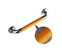 Maniglioni da parete con finitura lucida di sicurezza, corrimano per anziani e disabili, maniglia per WC, doccia, bagno, con nylon giallo antiscivolo, 58 cm