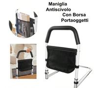 Maniglioni di supporto Supporto per Letto Compatto:La barra per i portatili presenta una base con un ampio e lungo rispetto ad altri prodotti simili, con tubi rinforzati che garantisce grande stabilit