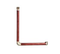 Maniglioni For Bagno A Forma Di L, Barra Di Sicurezza In Legno For Doccia, Maniglie Antiscivolo For Interni Ed Esterni, Carico Massimo 300 Kg, For Gradini Della(Color3,50x70cm)