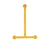 Maniglioni For Bagno, Barra Di Sicurezza A Forma Di T, Maniglie Antiscivolo For Interni Ed Esterni, Con Impugnatura Antiscivolo E Cerchi Luminosi, Capacità Di Carico Di 200 Kg(Yellow)