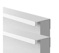 Maniglioni per Mobili Bianco Caldo Maniglie Invisibili per Armadietti da Cucina Maniglia per Porte de Guardaroba da 2 Pezzi Maniglie per Cassetti in Alluminio, con Viti (Length 1200mm)
