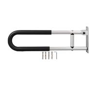 Maniglioni ribaltabili Corrimano di sicurezza pieghevole in lega di alluminio resistente per bagno WC doccia Donne anziane incinte Lunghezza 23,6 pollici Montaggio facile Include (YC1215B)