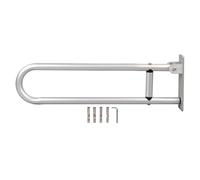 Maniglioni ribaltabili Corrimano di sicurezza pieghevole in lega di alluminio resistente per bagno WC doccia Donne anziane incinte Lunghezza 23,6 pollici Montaggio facile Include (YC1215A)