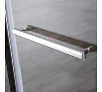 Manija de puerta corrediza de vidrio para ducha de baño, Superficie de Acero inoxidable pulido, Kit para cuarto de ducha (Tamaño: espacio Entre orificios: 300 mm)