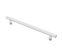 Manija para puerta de ducha, Acero inoxidable 304 pulido, manija para puerta corrediza de vidrio, Kit para cuarto de ducha, orificio Central de 440 mm.