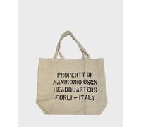 Manikomio Dsgn Utility borsa shopper in cotone e corda, beige UTILITYSHOPPER.COT