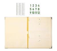 Manila Accordion-style Document Organizer | Accordion Document Pockets With Pockets,File Organizer For Receipt Folio Paper Business Travel Offices Work