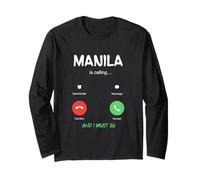 Manila Chiama e Devo Andare in Viaggio nelle Filippine Maglia a Manica