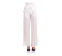 Manila Grace - Pantaloni Beige con Logo Posteriore - - Trousers - Donna - Beige - S