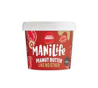ManiLife Burro di Arachidi 900g | Crunchy Deep Roast | Monorigine | Alto contenuto proteico | Completamente naturale | Senza zuccheri aggiunti | Senza olio di palma