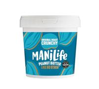 ManiLife Burro di Arachidi - Peanut Butter - Completamente Naturale, Monorigine, Senza Zuccheri Aggiunti e Senza Olio di Palma - Original Croccante (1 x 900g)