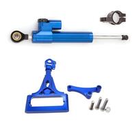 Manillar Damper Compatibile Con Z1000 Per Z750 2003-2009 08 07 05 Kit Supporto Per Staffa Di Montaggio Per Ammortizzatore Stabilizzatore Dello Sterzo Motocicletta Set Universale(Blue)