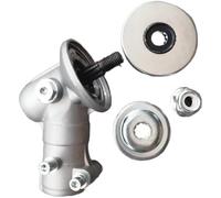 Manillefu Testa di ricambio per decespugliatore compatibile 128LX 128LD 125L, albero quadrato a 10 denti, diametro asta 25,4 mm, attacco da taglio argento