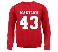 Manilow 43 - Bambini Felpa/Maglione - Love Ventola Barry Cantante Concerto Festa