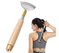 Manina Grattaschiena Azymi, Rullo Massaggio, Manico in Legno Massello, Artiglio Largo in Acciaio Inossidabile Premium e Braccio Esteso fino a 51 cm