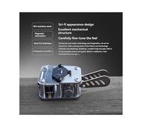 Manipolatore CW A Doppia Paletta per Codice Morse, Istruttore Manuale/Automatico con Base Magnetica, Cavo di Comunicazione USB per PC