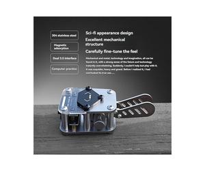 Manipolatore CW A Doppia Paletta per Codice Morse, Istruttore Manuale/Automatico con Base Magnetica, Cavo di Comunicazione USB per PC