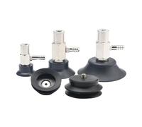 Manipolatore pneumatico a uno strato serie PAT Manipolatore Accessori industriali in gomma a ventosa mandrino (PAT-06 nero)