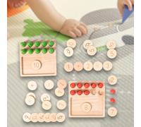 Manipolatori matematici in legno Contare i numeri Tabellone per il conteggio dei