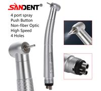 Manipolo dentale ad alta velocità Testa standard Pulsante 4 porte Spray 4fori DT