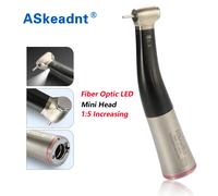 Manipolo Elettrico Dentale 1:5 Fibra Ottica LED Luce Contrangolo Interno 4 Spray