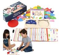 Manipulanti di matematica - puzzle educativo della frazione magnetica | Disco di legno Set per bambini di età compresa tra 6+ | Learning Toy | Assistenza didattica visiva per le attività ST