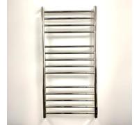 Manissa Scaldasalviette Elettrico in Acciaio Inossidabile Argento - Design Moderno, Riscaldamento Rapido, Dimensioni H1000 x L500 mm