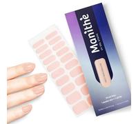 Manithè - Smalto Adesivo per unghie in Vero Gel Semi-indurito - Strisce Protettive - Unghie Adesive UV - Gel Semi Polimerizzato, Semi Cured Gel Nail, 20 pezzi a kit (Sweet Marshmallow)