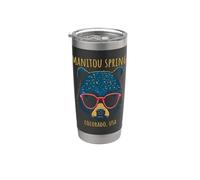 Manitou Springs Colorado Bear indossa occhiali da sole design Bicchiere termico in acciaio inox doppia parete
