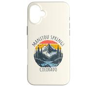 Manitou Springs Colorado USA Retro Montagna Stile Vintage Custodia per iPhone 16 Plus