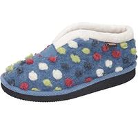 Manitu Home Pantofole, Donna, Blu, 38 EU
