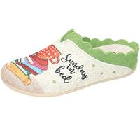 Manitu Home Pantofole, Donna, Verde, 36 EU