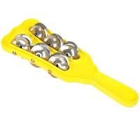 Manjeera - Piatto a percussione in plastica pesante per Kirtan, Bhajan, culto e tempio, confezione da 1 (22,9 x 9,9 cm), colori assortiti