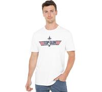 manji-devlin corporation Paramount, Top Gun Logo, T Shirt, Bianco, L Unisex-Adulto