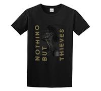 MANJIABAO Nothing But Thieves Broken Machine Basic Simplicity College Style Style Super T-Shirt Black 3XL