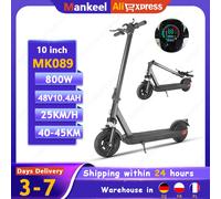 Mankeel MK089 E-Scooter portatile 800W Potenza di picco 48V10.4Ah Scooter elettrico per pendolarismo urbano Scooter elettrico per pneumatici pieni da 10 " 800W 48V10.4Ah