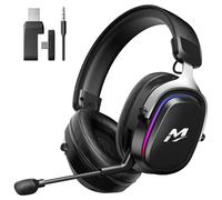 MANKIW Cuffie Gaming Wireless per PS5/PS4/PC/Switch, 2.4G & Bluetooth 6.0, Cuffi